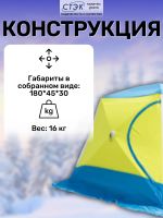 Лот: 22162003. Фото: 7. Палатка для зимней рыбалки Стэк...