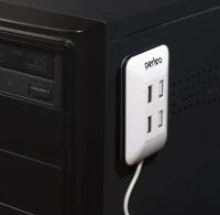 Лот: 25010428. Фото: 3. USB_Хаб 4xUSB Perfeo (PF-VI-H028... Компьютеры, оргтехника, канцтовары