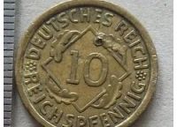 Лот: 9588195. Фото: 4. Монета 10 пфенниг Германия 1935... Красноярск