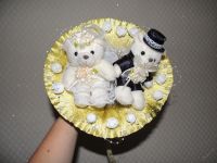 Лот: 5720934. Фото: 4. Букет из игрушек мишек свадебный... Красноярск