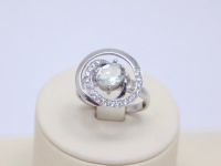 Лот: 14755738. Фото: 3. СЕРЕБРЯНОЕ КОЛЬЦО С ЗЕЛЕНЫМ АМЕТИСТОМ... Красноярск