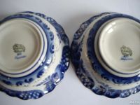 Лот: 9629280. Фото: 2. салатник 2 шт ( в золоте) Гжель... Посуда, кухонная утварь