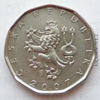Лот: 1376756. Фото: 2. 2 кроны Чешская Республика 2007. Монеты
