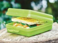 Лот: 9731564. Фото: 2. Ланч-бокс зеленый Tupperware. Посуда, кухонная утварь