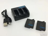 Лот: 9848204. Фото: 2. Зарядное устройство + батареи... Фото, видеокамеры, оптика