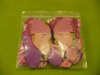 Лот: 5939306. Фото: 6. Наклейка 3D Бабочка - сиреневая