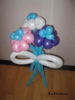 Лот: 4216544. Фото: 2. Цветы из воздушных шаров (ромашки... Сувениры, подарки