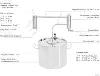Лот: 14914296. Фото: 2. Самогонный аппарат Хантер 20л. Приготовление напитков