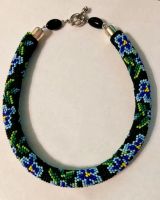 Лот: 9071652. Фото: 2. Колье жгут "голубые фиалки". Ювелирные изделия, бижутерия, часы