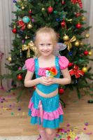 Лот: 10749340. Фото: 2. Новогодний костюм Винкс Блум 110-122. Праздничные костюмы, аксессуары