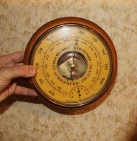 Лот: 25124614. Фото: 6. Барометр настенный. Aneroid Barometer...