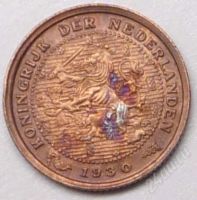 Лот: 905344. Фото: 2. Нидерланды. 1/2 цент 1930г. Идеал... Монеты