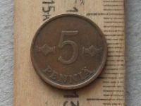 Лот: 16395744. Фото: 5. Монета 5 пенни пять Финляндия...