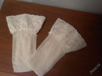 Лот: 1312349. Фото: 2. Белые чулочки с кружевом,2-3 размер. Женская одежда