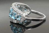 Лот: 5930710. Фото: 2. Кольцо с топазами Swiss blue и... Ювелирные изделия, бижутерия, часы