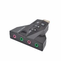 Лот: 8092863. Фото: 2. Мини usb аудио карта с двумя выходами... Комплектующие