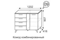 Лот: 23912614. Фото: 4. Комод комбинированный Hoff Sofia. Красноярск