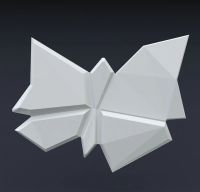Лот: 15800850. Фото: 2. Гипсовая 3D панель «Бабочка». Отделочные материалы