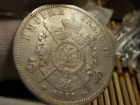Лот: 17169277. Фото: 6. Редкие Отличные 5 Франков-1869...