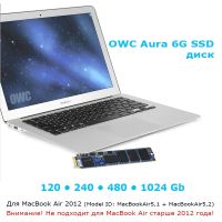 Лот: 21439284. Фото: 3. Диск SSD OWC 1TB Aura 6G SSD для... Компьютеры, оргтехника, канцтовары
