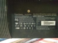 Лот: 13326359. Фото: 2. Viewsonic VA 2016 W. Мониторы, проекторы