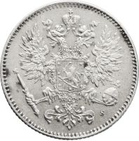Лот: 21574225. Фото: 2. 50 пенни 1916 S (монета для Финляндии... Монеты