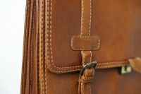 Лот: 5998009. Фото: 2. Винтажный кожаный портфель (кейс... Аксессуары