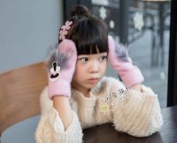 Лот: 12446074. Фото: 4. Варежки детские с пушком. Двойные... Красноярск