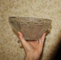 Лот: 21395675. Фото: 5. Большая хрустальная ваза на ножках...