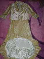 Лот: 13435084. Фото: 2. Шикарный костюм из тафты салатового... Женская одежда