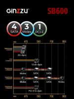 Лот: 25897356. Фото: 6. Корпус Ginzzu B400+Блок питания...