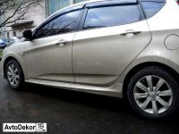 Лот: 14731180. Фото: 6. Накладки на пороги Hyundai Solaris...