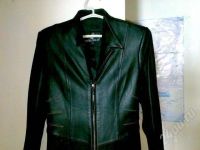 Лот: 299669. Фото: 2. Плащ кожаный. Женская одежда