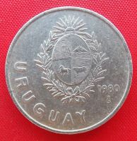 Лот: 2976803. Фото: 2. (№2999/LF) 1 песо 1980 (Уругвай... Монеты