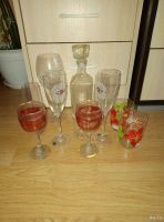 Лот: 12979238. Фото: 2. Бакалы + графин с рубля!!!. Посуда, кухонная утварь