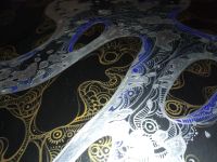 Лот: 17894882. Фото: 3. Винтажная бас-гитара с росписью... Музыкальные инструменты и оборудование