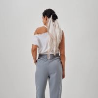 Лот: 25276315. Фото: 6. Платок шейный Divina, бежевый...
