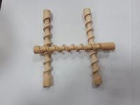 Лот: 12026861. Фото: 3. Бигуди для волос (деревянные палочки... Красота и здоровье