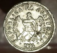 Лот: 7117645. Фото: 2. Экзотика с рубля (573) Гватемала. Монеты