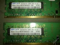 Лот: 1005645. Фото: 2. Dual ddr2 samsung 1gb две шт. Комплектующие