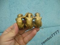 Лот: 5821383. Фото: 5. три обезьяны.бронза.5-10см.камбоджа...