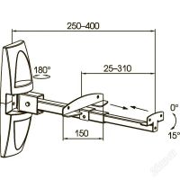 Лот: 1376521. Фото: 2. Кронштейн Kromax Techno -170 для... Аксессуары