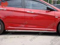 Лот: 5834704. Фото: 7. Накладки на пороги, Hyundai Solaris...