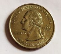 Лот: 25375507. Фото: 2. США 25 центов 1999 Штат Коннектикут... Монеты