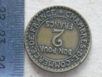 Лот: 11443197. Фото: 4. Монета 2 франк два Франция 1922... Красноярск