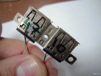 Лот: 9435780. Фото: 2. USB разъем на шлейфе для ноутбука... Комплектующие