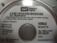 Лот: 12847151. Фото: 3. Жесткий диск HDD 80gb WD (WD800JD... Компьютеры, оргтехника, канцтовары