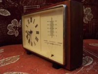 Лот: 942466. Фото: 2. Часы Маяк, с барометром и термометром... Антиквариат