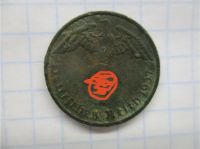 Лот: 17518840. Фото: 2. 2 Пфеннига 1937 год "А". Монеты