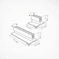 Лот: 21359200. Фото: 5. Держатель "Акула" угловой самоклеющийся